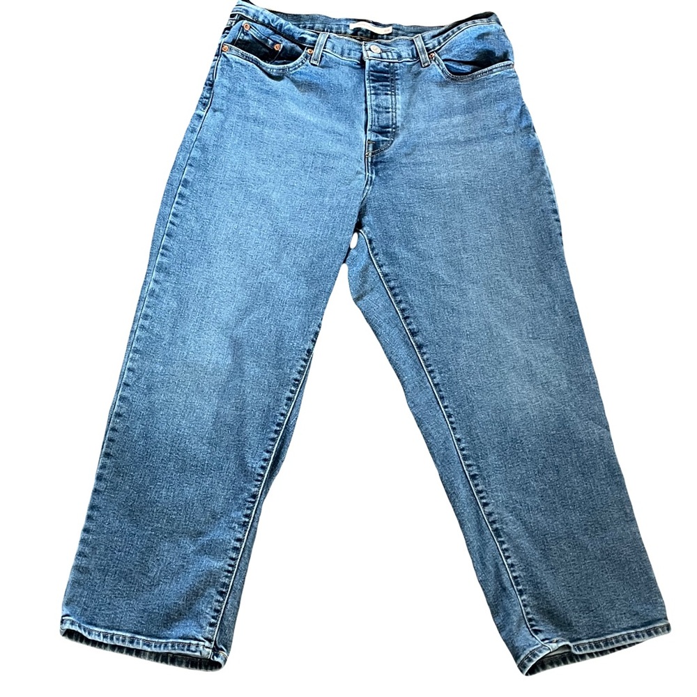 Levi’s Plus Size Wedgie Straight Jeans | Light Wash | Size 16W | Stretch Denim
